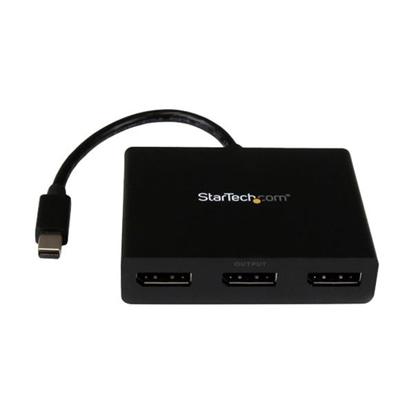 StarTech.com 3ポートMSTハブ Mini DisplayPort-3xDsiplayPort 4K対応 Windowsのみ対応MSTMDP123DP 1台 |b04