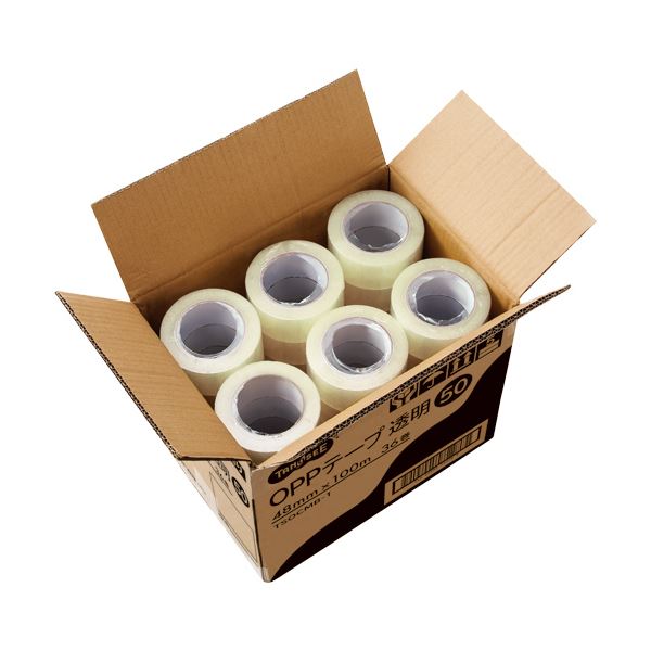 TANOSEE OPPテープ 透明 48mm×100m 50μm 1セット（180巻：36巻×5箱） |b04の通販は 20,694円