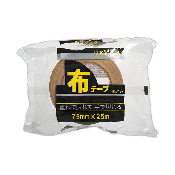 スリオンテック 布テープ No.343720 75mm×25m No.343720-75x25 1セット（24巻） |b04の通販は 11,109円