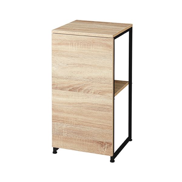 TANOSEE COZYINTERIORS 電話台 ブラック＆ダメージナチュラルウッド 1台 (組立品) |b04の通販は