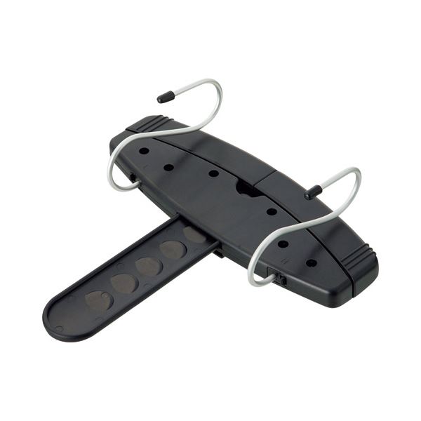 （まとめ）日乃本錠前 チェアハンガー 服の神2 黒 IHF08-P01 1個 (×3セット) |b04