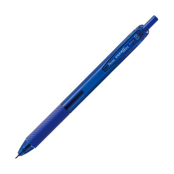 （まとめ）ぺんてる ゲルインキボールペン エナージェルエス 0.3mm 青 BLN123-C 1セット（10本） (×5セット) |b04の通販は