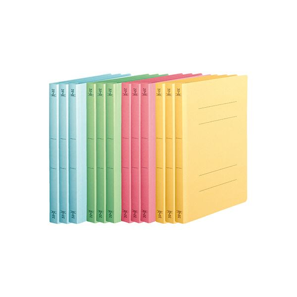 （まとめ）TANOSEE 丈夫なフラットファイル[HD] A4タテ 200枚収容 背幅23mm 4色アソートパック 1パック（12冊：各色3冊） (×5セット) |b04の通販は 4,635円