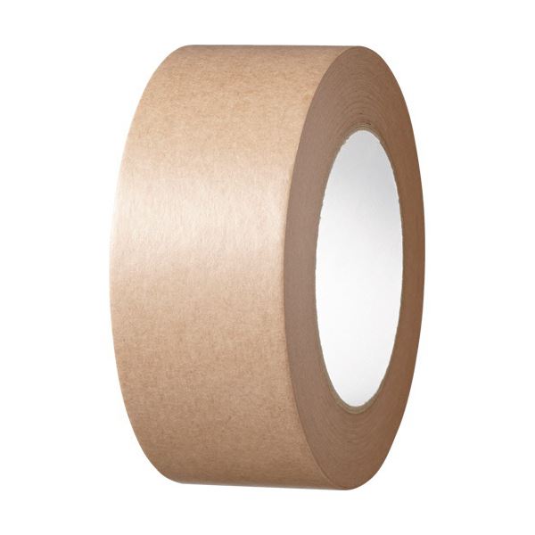 （まとめ）TANOSEE 軽包装用クラフトテープ 50mm×50m 1巻 (×30セット) |b04の通販は