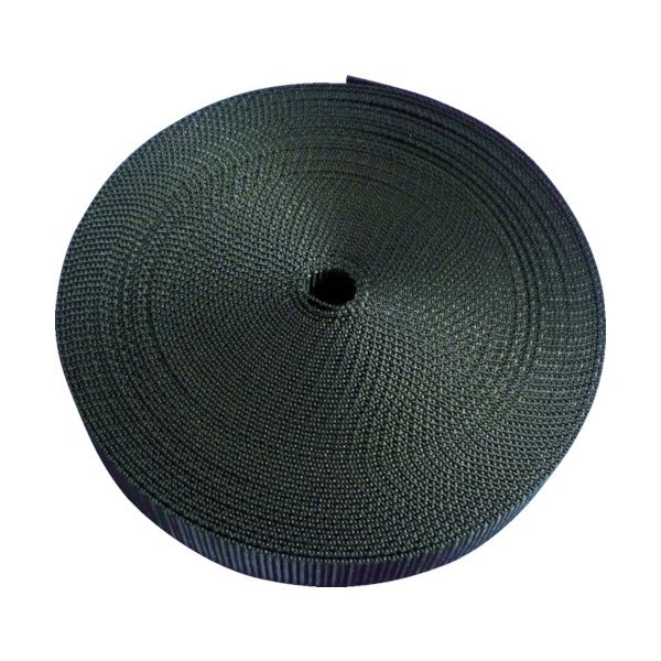 (まとめ) TRUSCO ナイロン平ベル 1.2t×20mm×10m 黒 TNB2010-BK 1巻 (×5セット) |b04