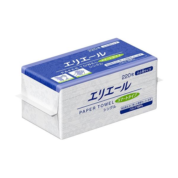 (まとめ) 大王製紙 エリエール ペーパータオル スマートタイプ シングル 小小判 220枚 1パック (×30セット) |b04の通販は 5,164円