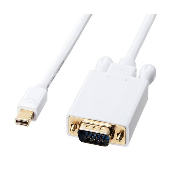 サンワサプライ MiniDisplayPort-VGA変換ケーブル ホワイト 2m KC-MDPVA20 1本 |b04の通販は 5,006円