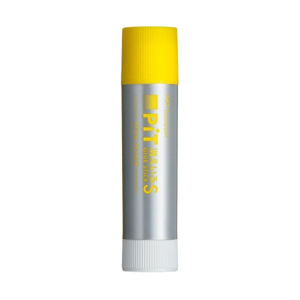(まとめ) トンボ鉛筆 スティックのり 消えいろピット S ネオンイエロー 約10g (本体色：シルバー) PT-TCY04 1本 (×50セット) |b04の通販は 5,448円