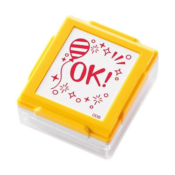 (まとめ) シヤチハタ いいね スタンプくん イエロー OK PEW-A1-R-08 1個 (×20セット) |b04