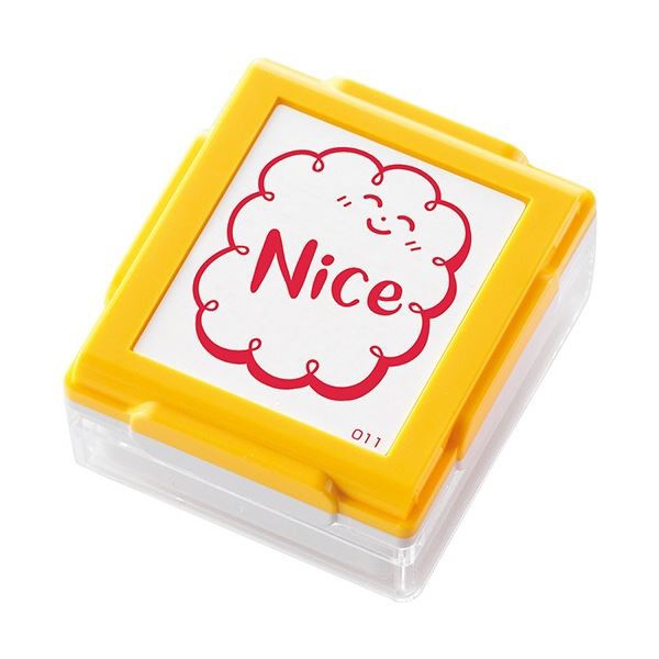 (まとめ) シヤチハタ いいね スタンプくん イエロー Nice PEW-A1-R-11 1個 (×20セット) |b04