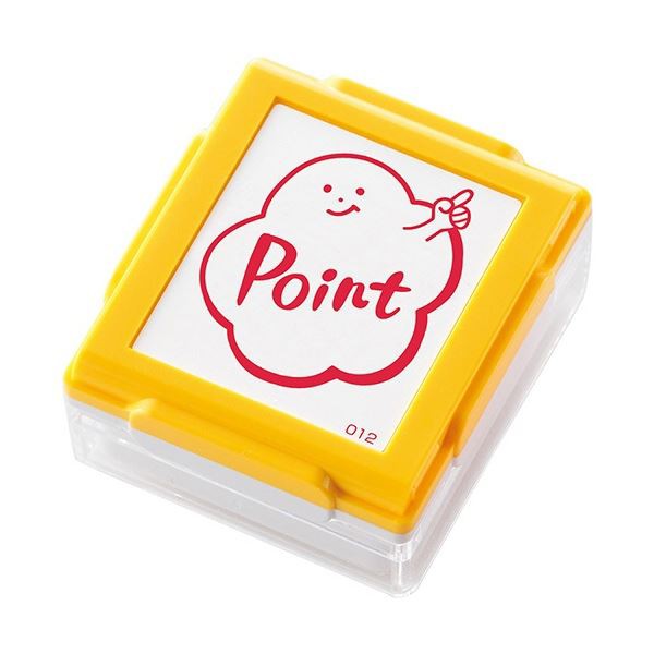 (まとめ) シヤチハタ いいね スタンプくん イエロー Point PEW-A1-R-12 1個 (×20セット) |b04