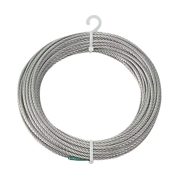 TRUSCO ステンレスワイヤーロープ Φ4mm×10m CWS-4S10 1巻 |b04の通販は 5,308円