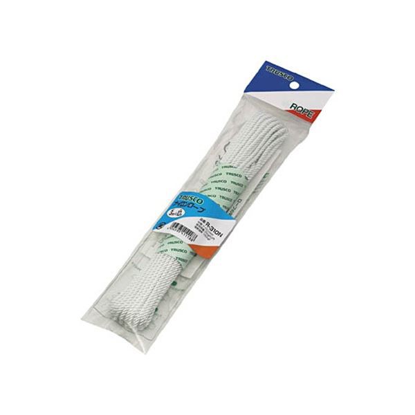 まとめ) TRUSCO ナイロンロープ 4mm×10m R-410N 1巻 (×10セット) |b04