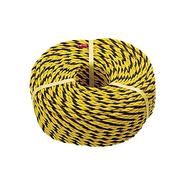 TRUSCO 標識ロープ 3つ打 線径10mm×長さ200m R-12200T 1巻 |b04の通販は物干し竿