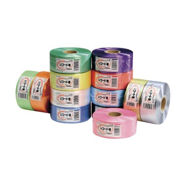 (まとめ) 積水成型工業 タフロープ レコード巻 500m ピンク R550P 1巻 (×20セット) |b04の通販は