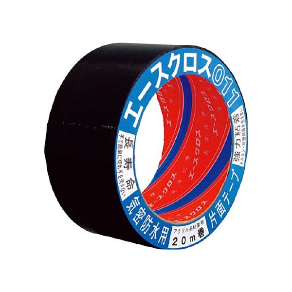 (まとめ) 光洋化学 エースクロス 気密防水片面 ブラック 0115020BK 1巻 (×5セット) |b04の通販は
