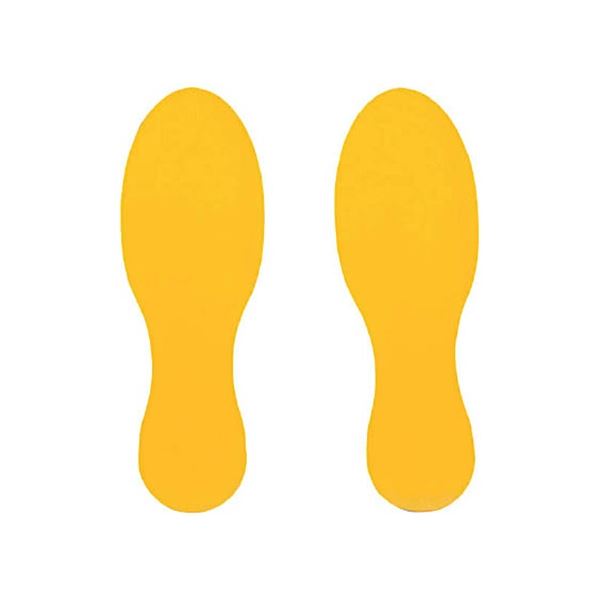 (まとめ) 岩田製作所 ラインプロ 足型シート(黄) LPF2 1パック(2枚) (×20セット) |b04