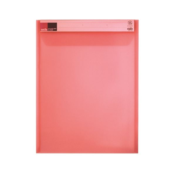 (まとめ) セキセイ シスフォルダー A4-E(短辺フタ) 赤 SYF-152-20 1セット(5枚) (×5セット) |b04の通販は 5,636円