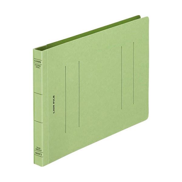 (まとめ) ライオン事務器 フラットファイル(環境)樹脂押え具 A5ヨコ 150枚収容 背幅18mm 緑 A-539KA5E 1セット(10冊) (×5セット) |b04の通販は