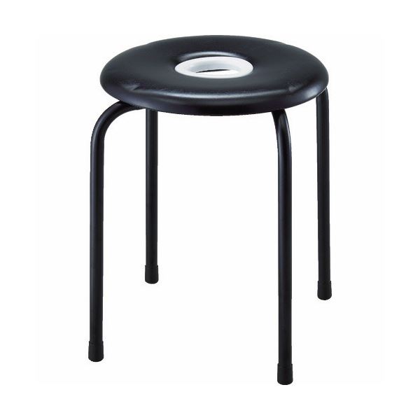 TRUSCO ドーナツイス φ320×高さ420mm ブラック TDNT-BK 1脚 完成品 |b04の通販は 5,960円