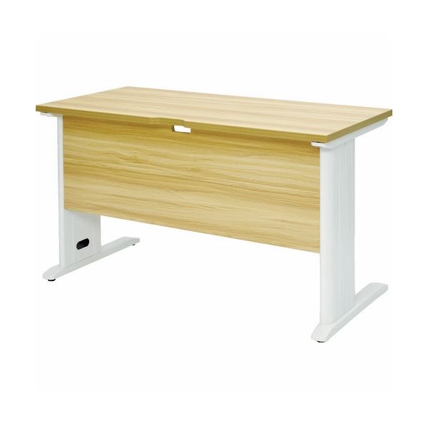 TRUSCO 平机 ナチュラル天板×白脚 幅1200×奥行600×高さ700mm TSLD1260NA-W 1台 組立品 |b04の通販は