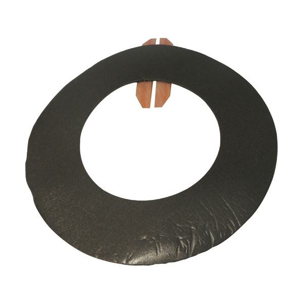 日東エルマテリアル LSパイプスハット 厚さ2.5×外径240×内径135mm ブラック HAT150 1パック(20枚) |b04