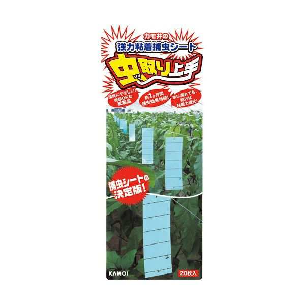 (まとめ) カモ井加工紙 虫取り上手 ブルー NO16246 1袋(20枚) (×3セット) |b04の通販は