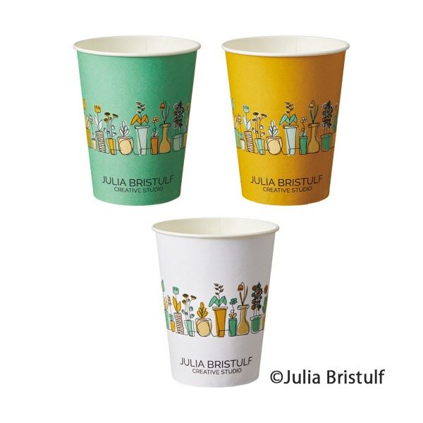 TANOSEE 紙コップ Plants(プランツ) 275ml(9オンス) 1セット(500個：100個×5パック) |b04の通販は 5,404円