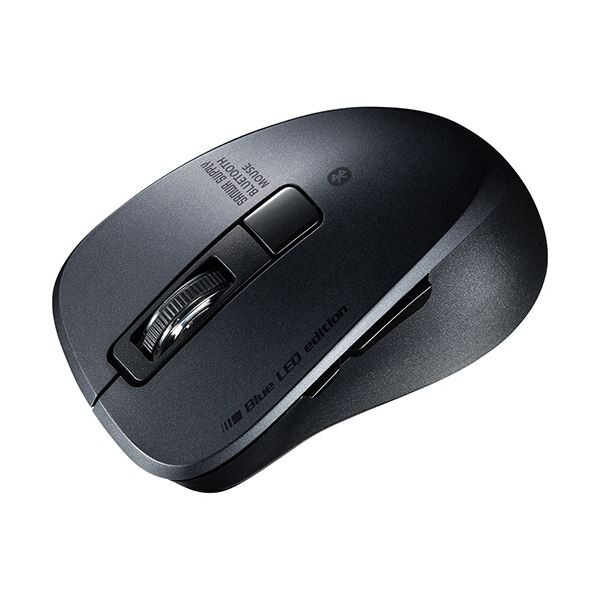 （まとめ）サンワサプライ 静音Bluetooth5.0 ブルーLEDマウス 5ボタン ブラック MA-BTBL155BK 1個(×3セット) |b04の通販は 10,751円