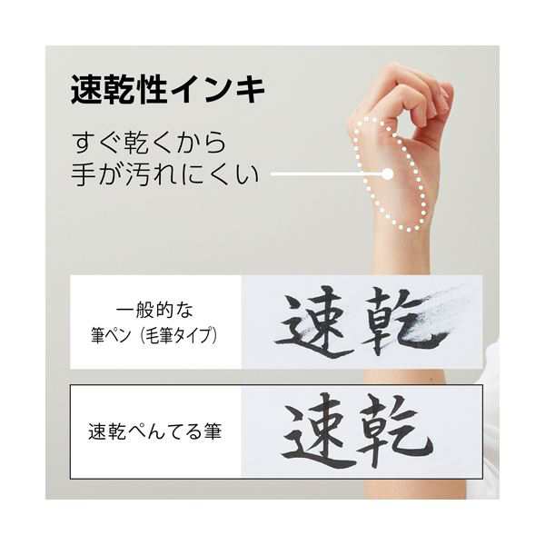 まとめ)ぺんてる 速乾ぺんてる筆 本体 極細 黒XFPD5F 1本(×30 まとめ)ぺんてる 速乾ぺんてる筆 本体 極細 黒XFPD5F 1本(×30