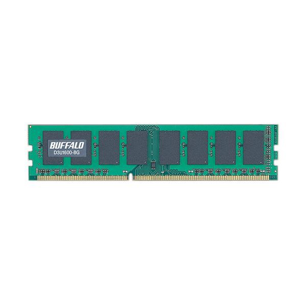 バッファロー PC3-12800DDR3 1600MHz 240Pin SDRAM DIMM 8GB D3U1600-8G 1枚 |b04