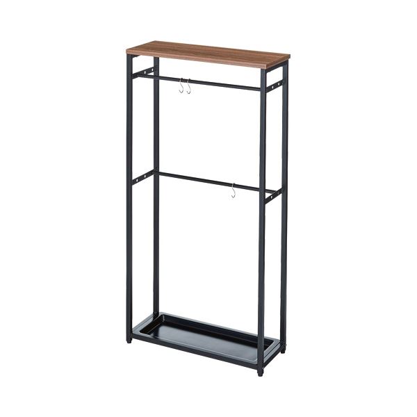 YAMAZEN アンブレラスタンド 幅500×奥行200×高さ1000mm ダークブラウン/マットブラック RUS-50（DBR3/MBK） 1台 |b04