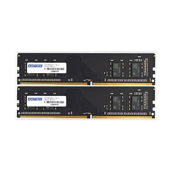 アドテック DDR4-3200UDIMM 16GB×2枚組 ADS3200D-16GW 1箱 |b04の通販は