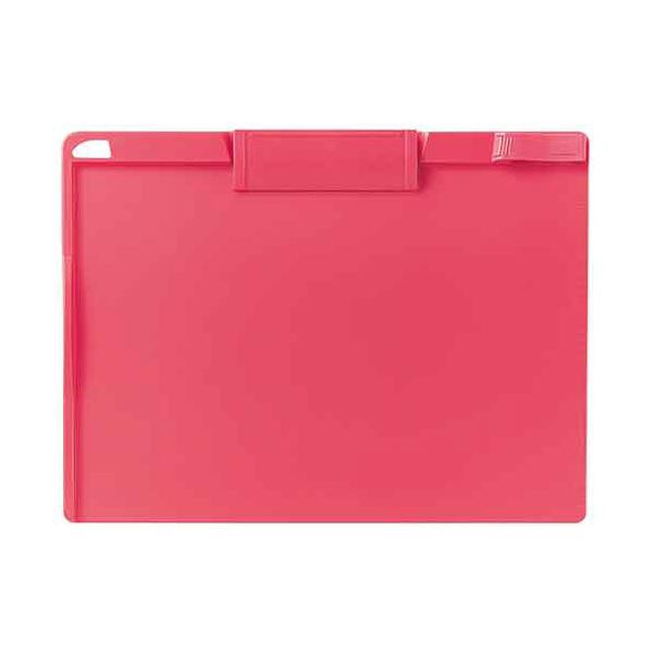 (まとめ）TANOSEE クリップボード A4ヨコ ピンク 1枚(×30セット) |b04の通販は