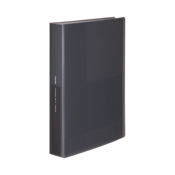 (まとめ）コクヨクリヤーブック（Glassele） 固定式 A4タテ 100ポケット ブラック ラ-GL100D 1冊(×15セット) |b04