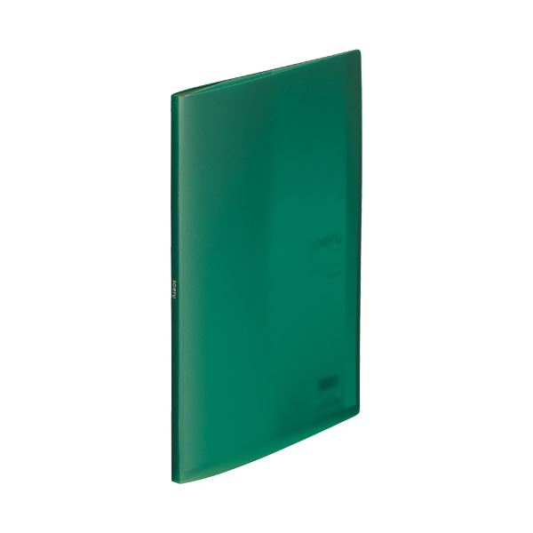 (まとめ）リヒトラブ soeru クリヤーブックA4タテ 10ポケット 背幅8mm フォレストグリーン N-8100-7 1冊(×50セット) |b04の通販は