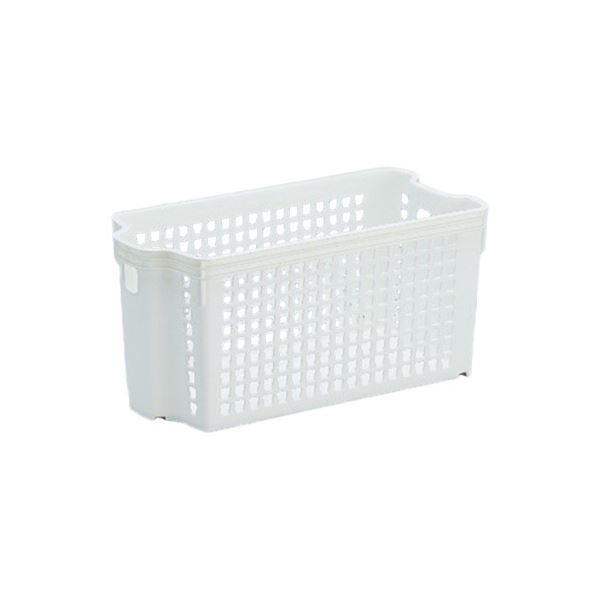 (まとめ）伊藤忠リーテイルリンクスタッキングバスケット 深型小 ホワイト SB14117 1個(×15セット) |b04の通販は