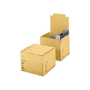 (まとめ）ライオン事務器 文書保存箱（強化タイプ）B4＆データ用 内寸：W420×D395×H300mm SC-11 1個 (×15セット) |b04の通販は