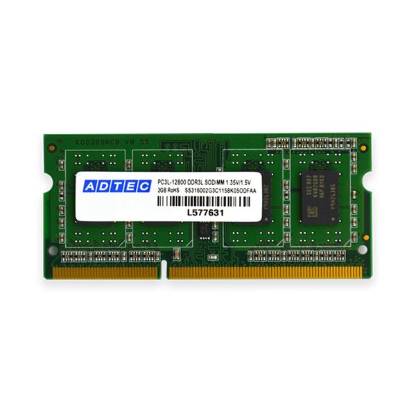アドテック DOS/V用DDR3-1600 SO-DIMM 8GB×2枚組 ADS12800N-8GW 1箱 |b04の通販は