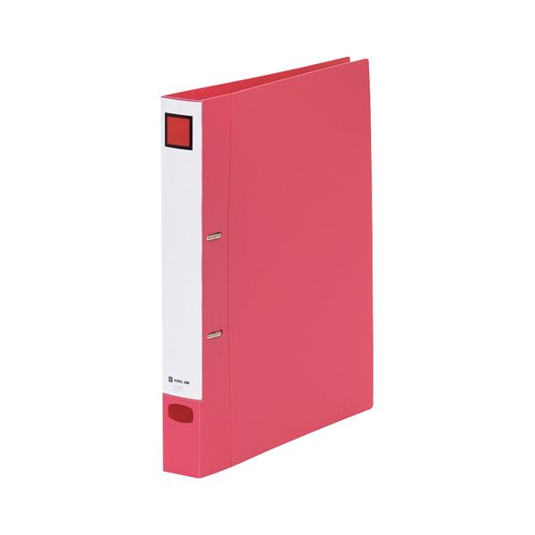 キングジム Dリングファイル(脱・着)A4タテ 2穴 250枚収容 背幅40mm 赤 687 1セット(10冊) |b04の通販は 7,096円
