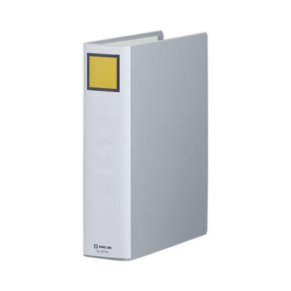 キングジム キングファイルスーパードッチ(脱・着)イージー A4タテ 600枚収容 60mmとじ 背幅76mm グレー 2476A1セット(10冊) |b04の通販は 10,666円