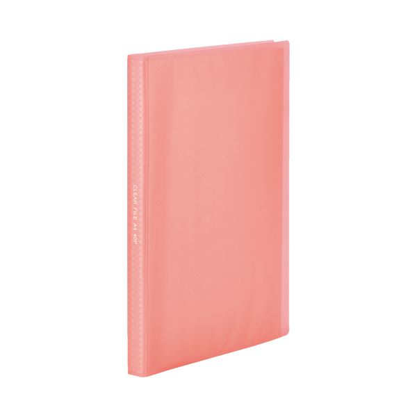 TANOSEE環境にやさしいクリアファイル(植物由来原料配合) A4タテ 40ポケット 背幅23mm ピンク1セット(40冊) |b04の通販は 9,182円