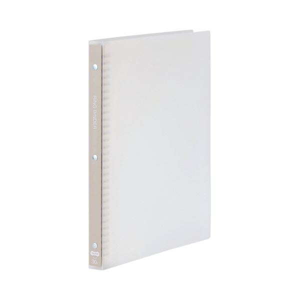 （まとめ） TANOSEE30穴バインダー（透明PP表紙） A4タテ 70枚収容 背幅24mm 透明 1冊 (×5セット) |b04 4,664円