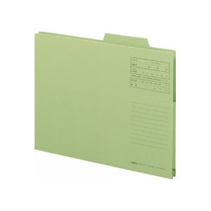 （まとめ） ライオン事務器持出しフォルダー A4 緑 A4-APF-K 1セット（10冊） (×3セット) |b04