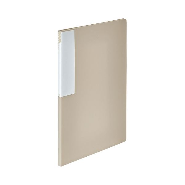 （まとめ） TANOSEEクリヤーブック（再生PP） A4タテ 12ポケット 背幅10mm グレージュ 1セット（10冊） (×3セット) |b04の通販は 6,227円