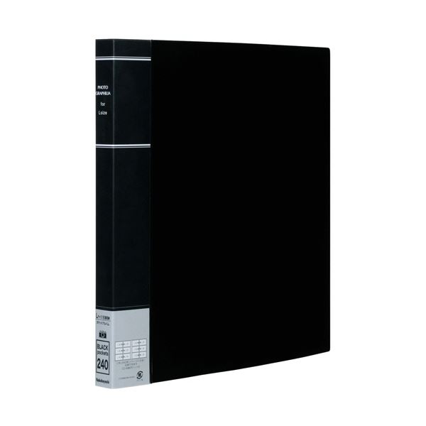 （まとめ） ナカバヤシフォトグラフィリア L判3段×2列 240枚収容 ブラック PH6L-1024-D 1冊 (×3セット) |b04の通販は