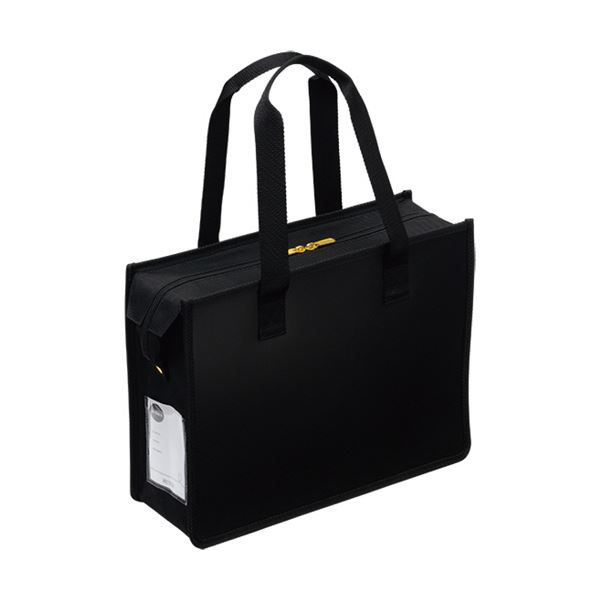 （まとめ） サクラクレパスノータム オフィストートバッグJ ファスナー付 ブラック UNT-A4JC#49 1個 (×3セット) |b04の通販は 8,604円