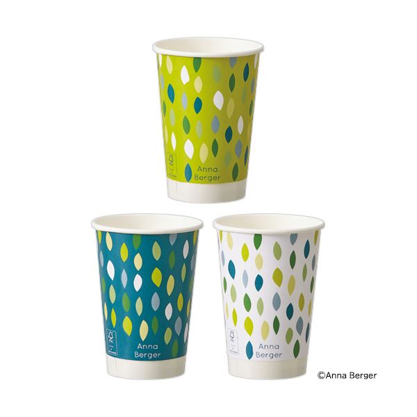 TANOSEE厚紙タンブラー 両面ラミネート GREEN 400mL（13.5オンス） 1セット（800個：40個×20パック） |b04の通販は