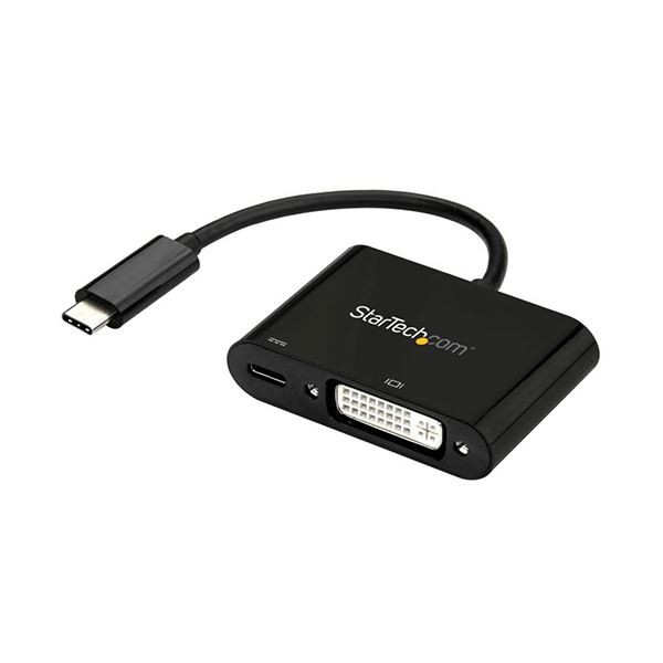 StarTech.com USB TypeC-DVI 変換ディスプレイアダプタ USB PD対応 1920×1200対応 ブラックCDP2DVIUCP 1個 |b04の通販は