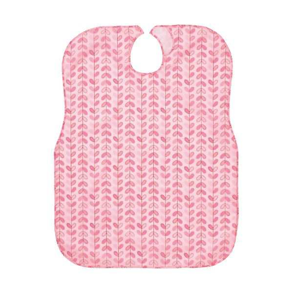 カワモトウィズエール 食事用エプロン レギュラータイプ リーフピンク 1セット（5枚） |b04の通販は 5,595円